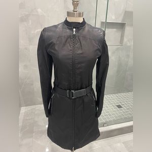 PRADA BLACK RAIN COAT EU SIZE 40